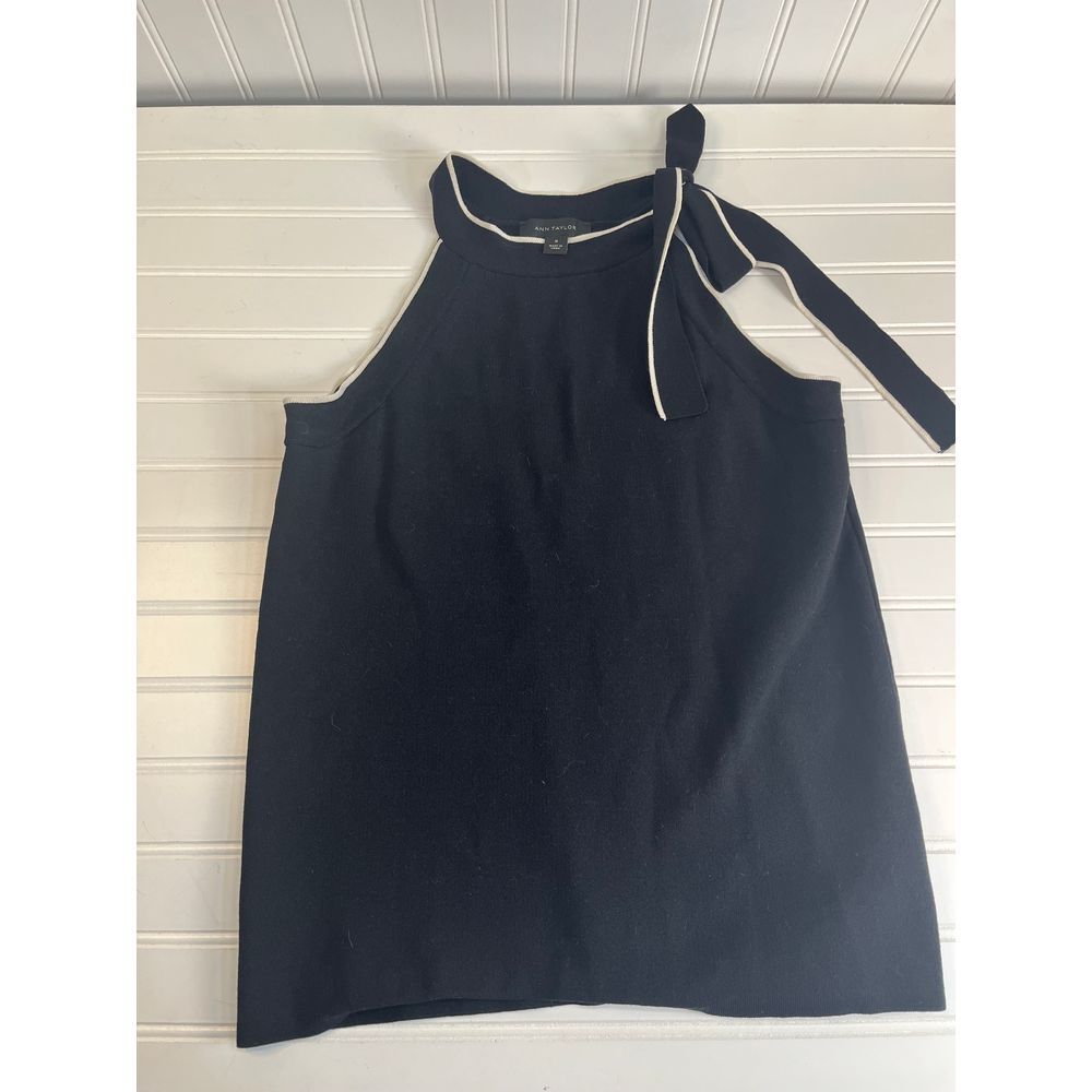 Ann Taylor Tipped Tie Halter‎ Sweater